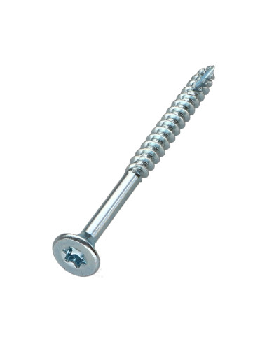 Balde de 385 Parafusos de madeira e aglomerado TEKOR 4X50 cabeça fresada TORX T20 cut ponto antifenda tipo 17 Aço