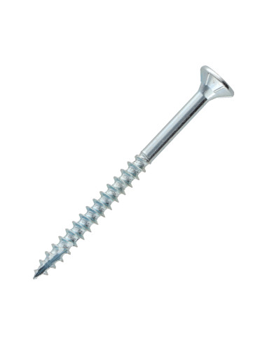 Balde de 385 Parafusos de madeira e aglomerado TEKOR 4X50 cabeça fresada TORX T20 cut ponto antifenda tipo 17 Aço