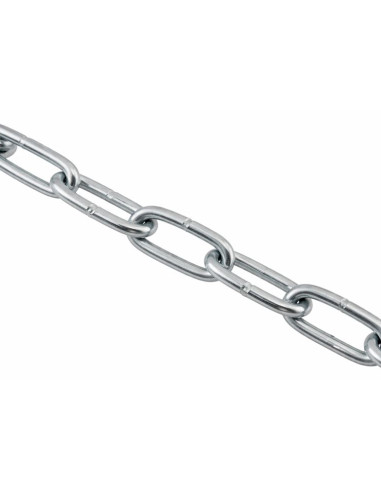 M Corrente direita LINK CRT 3MM Aço zinco branco (venda ao metro) forte resistência à corrosão Aço galvanizado a