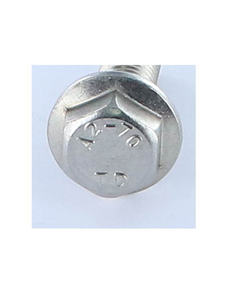 Parafuso de metais cabeça hexagonal flange lisa M10X20 Aço inoxidável A2