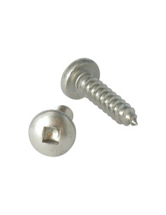 Parafuso de chapa cabeça cilíndrica quadrado 4,2X50 Parafuso com Cabeça com Fenda quadrada 2 Aço inoxidável A2