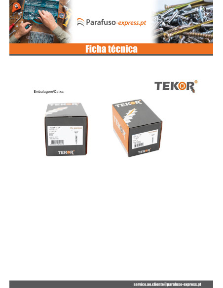 Parafuso de terraço pico cut TEKOR cabeça fresada dentado TORX T25 cut ponto antifenda tipo 17 5X80 Aço inoxidável