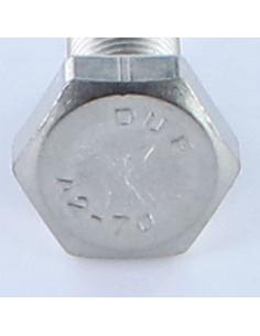 Parafuso de metais cabeça hexagonal M10X20 passo de rosca fino passo de rosca de 125 Aço inoxidável A2 2