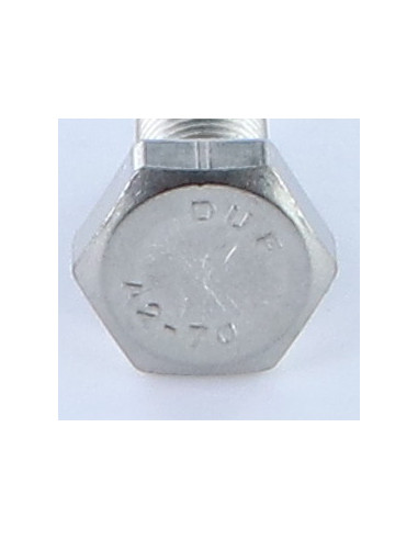 Parafuso de metais cabeça hexagonal M10X20 passo de rosca fino passo de rosca de 125 Aço inoxidável A2