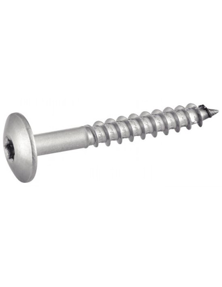 Parafusos rosca com cabeça de tremoço TORX T20 5,5 x 25 diâmetro da cabeça 12.3 Aço inoxidável A2