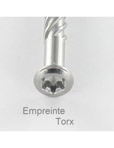Parafuso de terraço pico cut TEKOR cabeça fresada de panela TORX T20 4,5X50 cut ponto antifenda tipo 17 Aço