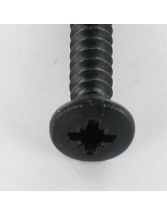 Parafuso de chapa cabeça fresada de panela Pozi 4,8X22 Aço zinco preto 2