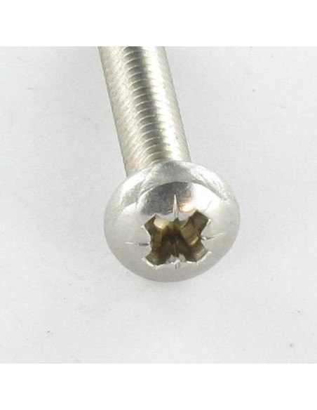 Parafuso autorroscante cabeça cilíndrica panela M3X6 Pozi PZ5 Aço inoxidável A2 microparafusos