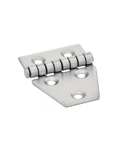 Dobradiça Tipo C 5 orifícios Aço inoxidável A2 55X40