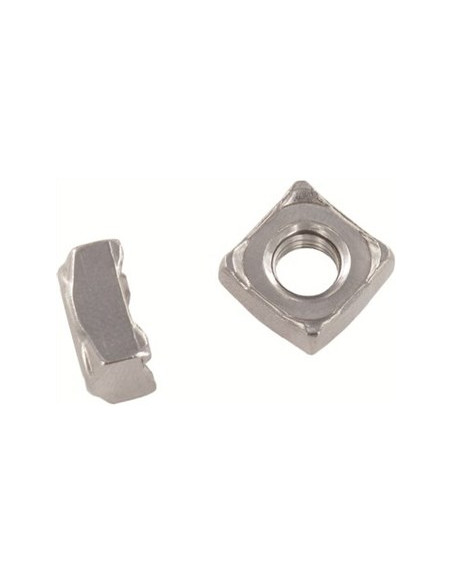 Porca Quadrada de soldar M6 10X10X5 Aço inoxidável A2