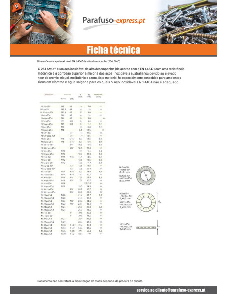 Rondela NORD-LOCK ® M16 Aço inoxidável A4 - Parafuso Express