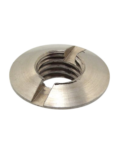 Porca fresada com ranhuras M5 Aço inoxidável A4