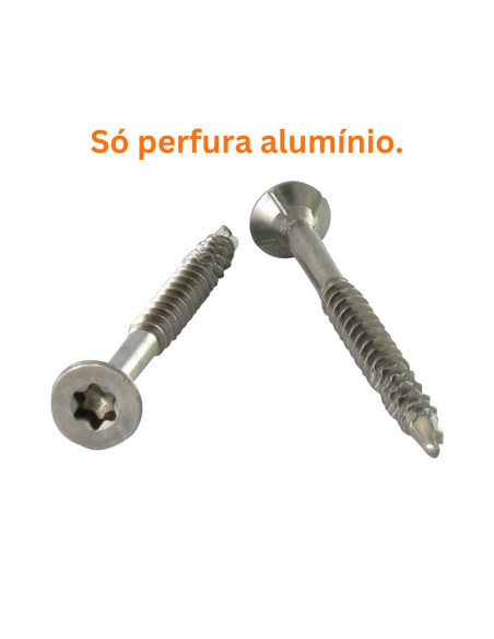 Parafuso de madeira aglomerado autoperfurante cabeça fresada dentado 4,5X50 TORX T20 Aço inoxidável A2