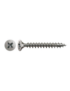 Spax Parafuso de madeira cabeça fresada Pozi PZ5 3,5 x 40 rosca total 4CUT Aço inoxidável A2