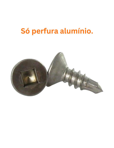 Autoperfurante Aço inoxidável A2 cabeça fresada quadrado 4,8X25
