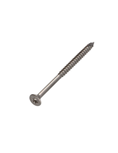 Parafusos de madeira e aglomerado TEKOR Aço inoxidável A2 cabeça fresada dentado TORX T25 6X80 roscado sobre 48 cut