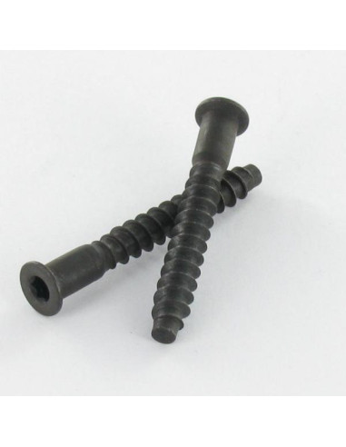 Parafuso autorroscante confirmat cabeça fresada hexagonal oco 7X70 rede de chapa SS dentado Aço zinco preto