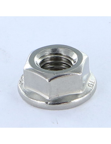 Porca flange lisa M8 Aço inoxidável A4 80 - Parafuso Express