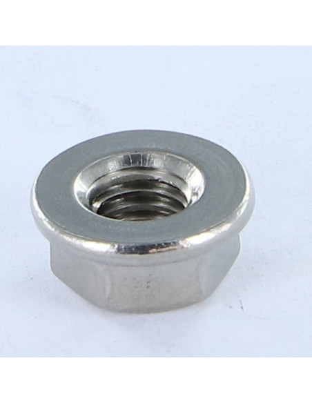 Porca flange lisa M8 Aço inoxidável A4 80 - Parafuso Express