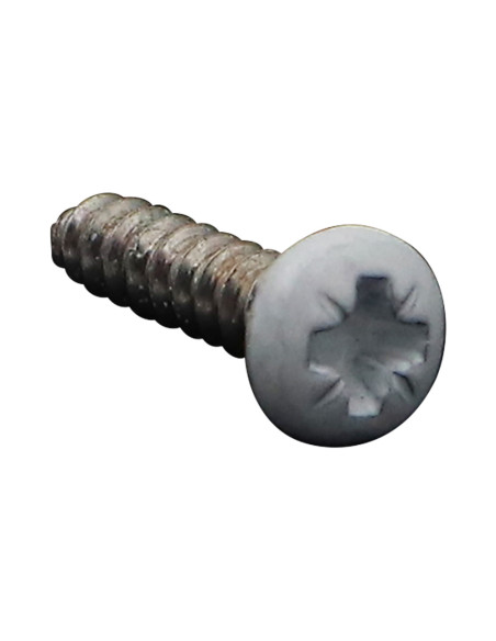 Parafuso de chapa Aço inoxidável A2 cabeça abaulada larga Pozi 3,5 x 16 RAL9016 branco de sinalização