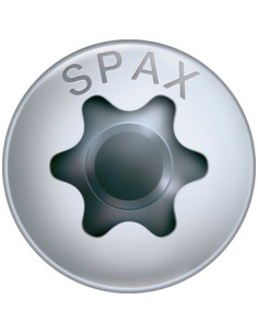 Spax Parafuso de madeira cabeça redonda T-STAR+ TORX T20 WIROX 5X90 roscado sobre 61 2