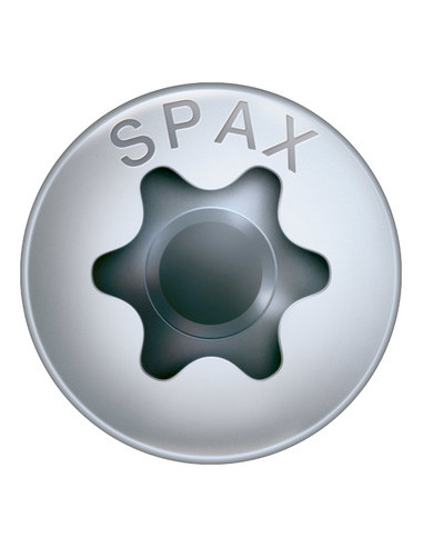 Spax Parafuso de madeira cabeça redonda T-STAR+ TORX T20 WIROX 5X90 roscado sobre 61