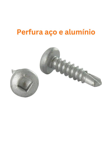 Autoperfurante cabeça cilíndrica quadrado 4,8X25 Aço inoxidável AISI 410