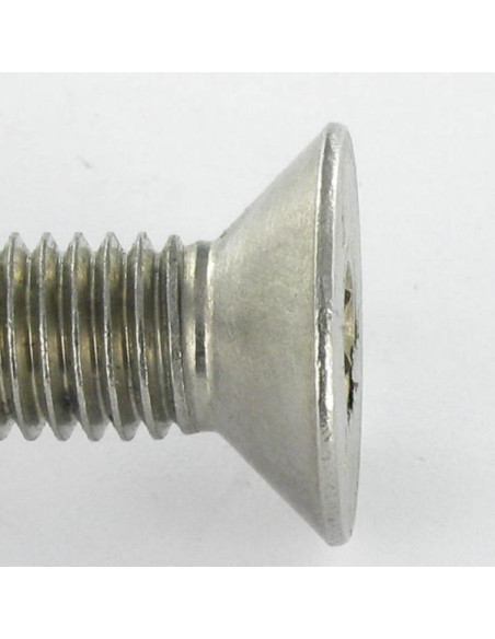 Parafuso de metais Aço inoxidável A2 Seguro cabeça fresada hexagonal oca FHC chave de 5 com pino M8X12