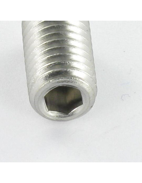 Parafuso de metais Aço inoxidável A2 sem cabeça sextavado oco chave de 2.5 M5X8 perno roscado sextavado interior