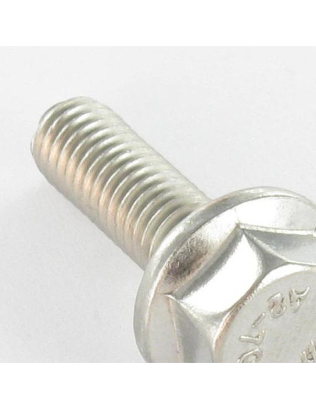 Parafuso de metais cabeça hexagonal flange com gola serrilhada M10X20 Aço inoxidável A2