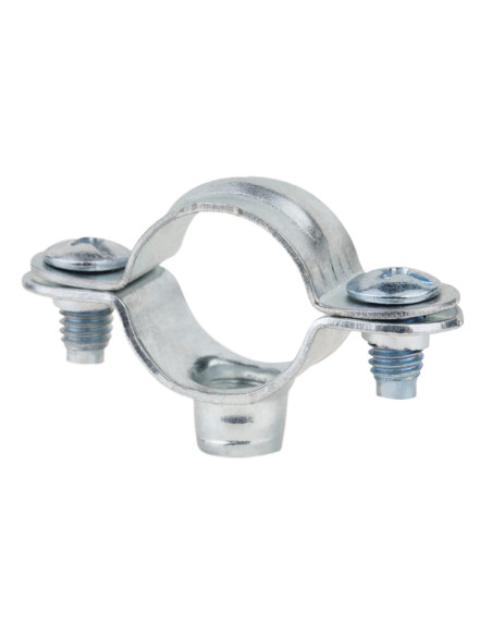 Braçadeira de mangueira aperto M7 DIAM28 Aço zinco branco