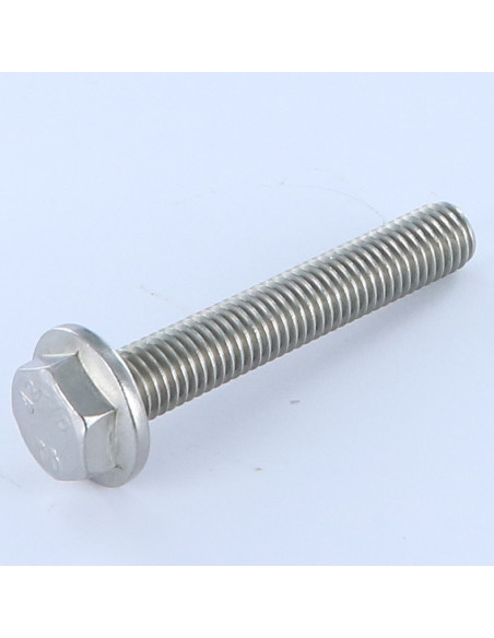 Parafuso de metais cabeça hexagonal flange lisa M8X50 Aço inoxidável A2