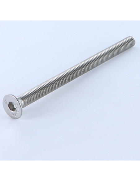 Parafuso de metais Aço inoxidável A2 cabeça fresada hexagonal oca FHC chave de 4 M6X55 rosca total