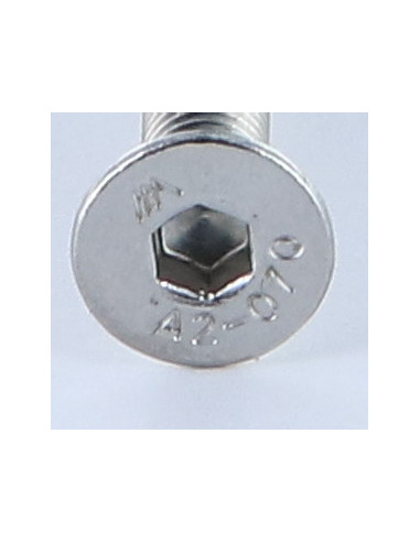 Parafuso de metais Aço inoxidável A2 cabeça fresada hexagonal oca FHC chave de 4 M6X55 rosca total