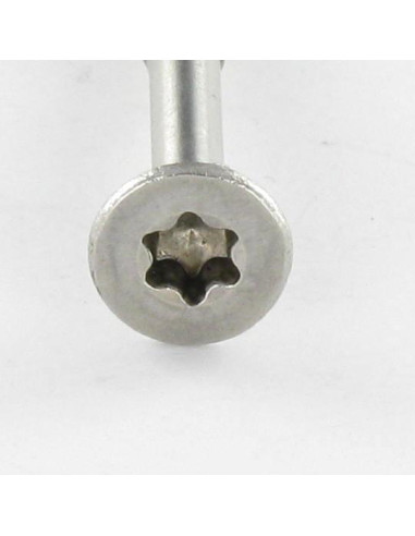 Parafuso de madeira aglomerado autoperfurante cabeça fresada dentado 4X30 TORX T20 Aço inoxidável A2