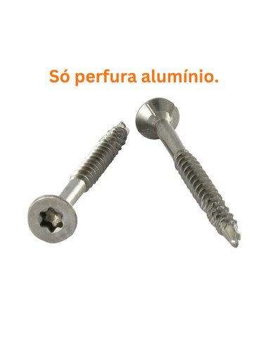 Parafuso de madeira aglomerado autoperfurante cabeça fresada dentado 4X30 TORX T20 Aço inoxidável A2