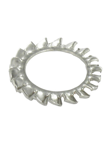Arruela de ventilador Aço inoxidável A4 com dentes externos M16X26X1,2