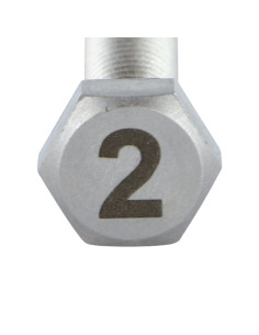Parafuso de metais cabeça hexagonal 8X35 Aço inoxidável A4 Gravação FIGURA 2 2