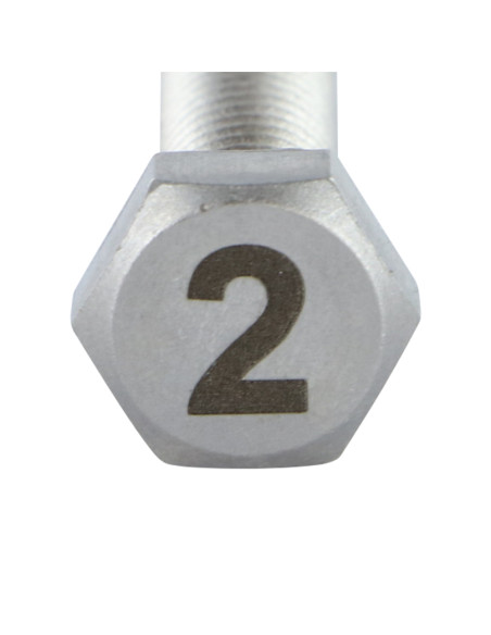 Parafuso de metais cabeça hexagonal 8X35 Aço inoxidável A4 Gravação FIGURA 2