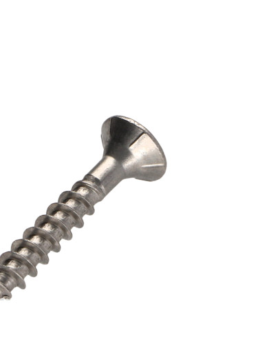 Parafusos de madeira e aglomerado TEKOR Aço inoxidável A2 cabeça fresada dentado TORX T10 3X25 roscado sobre 18 cut
