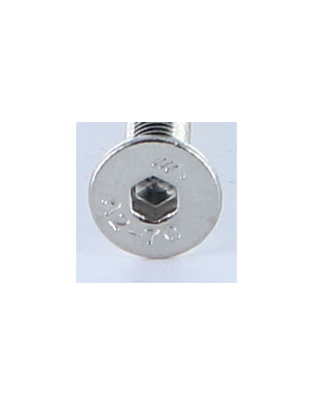 Parafuso de metais Aço inoxidável A2 cabeça fresada hexagonal oca FHC chave de 3 M5X50 rosca total