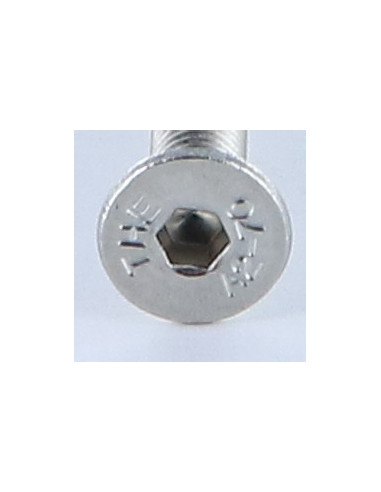 Parafuso de metais Aço inoxidável A2 cabeça fresada hexagonal oca FHC chave de 3 M5X50 rosca total