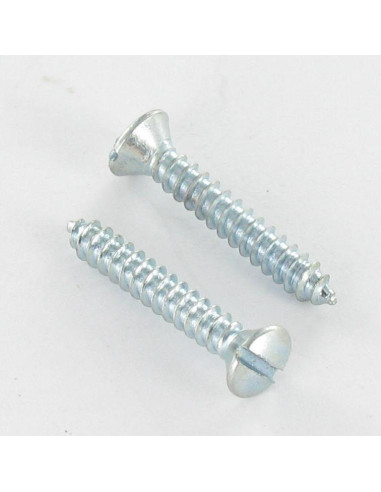 Parafuso de chapa cabeça fresada de panela sulcada 4,8X13 Aço zinco branco