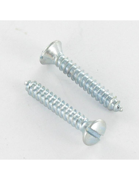 Parafuso de chapa cabeça fresada de panela sulcada 4,8X13 Aço zinco branco