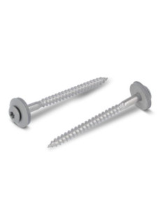 Parafuso para telhas cabeça fresada de panela TORX T20 Aço inoxidável A2 RAL7030 4,5X45 Arruela estanque com junta