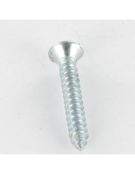 Parafuso de chapa cabeça fresada de panela sulcada 4,8X13 Aço zinco branco