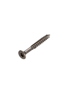 Parafusos de madeira e aglomerado TEKOR Aço inoxidável A2 cabeça fresada dentado TORX T25 6X40 roscado sobre 24 cut