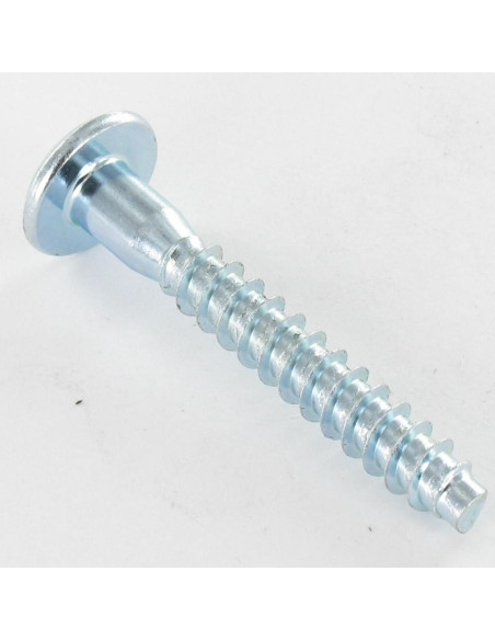 Parafuso autorroscante confirmat cabeça redonda larga hexagonal oco 7X50 Aço zinco branco