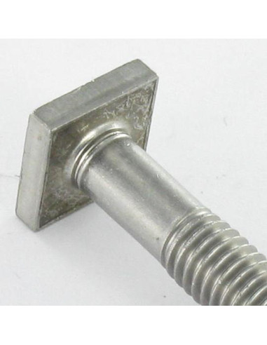 Parafuso de metais M6X45 cabeça quadrado 10X10 EP4 Aço inoxidável A2