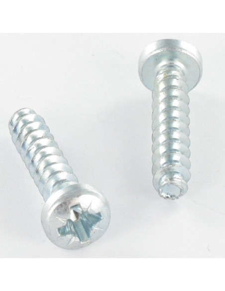 Parfuso de pvc cabeça cilíndrica Pozi 6X30 Perno 40 grau Aço zinco branco
